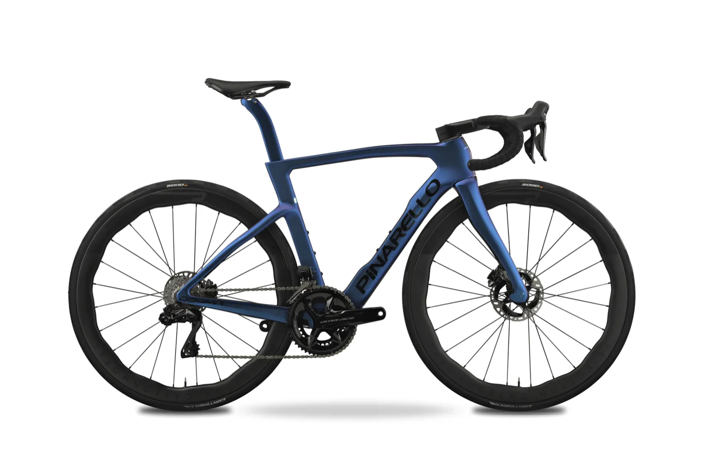 Blue road bike, cut out